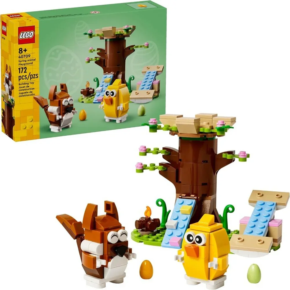 New LEGO Spring Animal Playground Building Toy Set Squirrel Chick Bird Figure 40